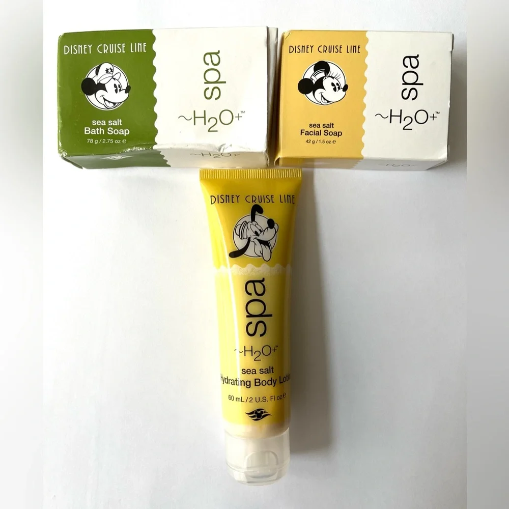 Disney Cruise Line H2O+ Spa Bath And Facial Soap + Body Lotion